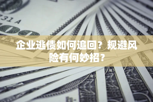 北京企业逃债如何追回？规避风险有何妙招？