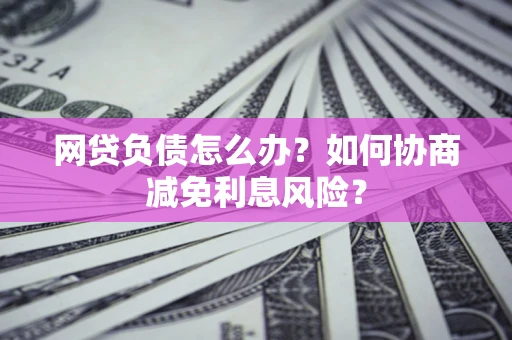 北京网贷负债怎么办？如何协商减免利息风险？