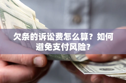北京欠条的诉讼费怎么算？如何避免支付风险？