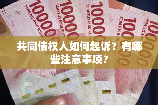 北京共同债权人如何起诉？有哪些注意事项？