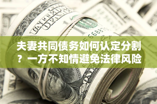 北京夫妻共同债务如何认定分割？一方不知情避免法律风险必看！